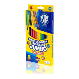 Astra Jumbo színes ceruza készlet háromszög 12 ajándék hegyezővel