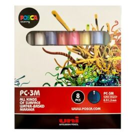 Filctoll UNI Posca PC-3M 8 db/készlet