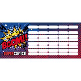 Órarend mini Supercomics Bazinga