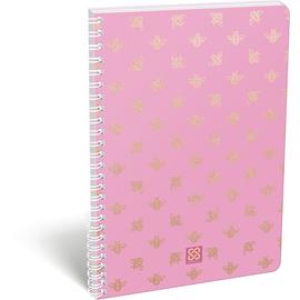 Füzet dupla spirál A/4 kockás Cornell Pink Bee