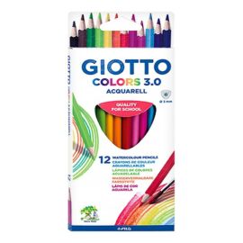 Színes ceruza GIOTTO Colors 3.0 aquarell  háromszögletű 12 db/készlet