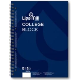 Lipamill College Block A5 Vonalas Kék 70lap