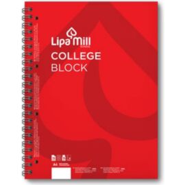 Lipamill College Block A4 Vonalas Piros 70lap