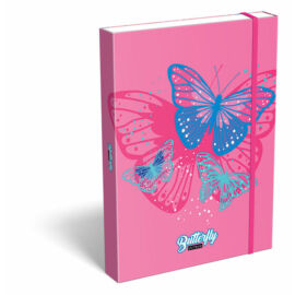 Füzetbox A/5 Lollipop Butterfly Pink