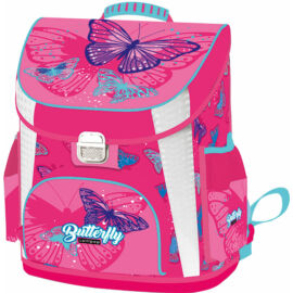 Iskolatáska prémium Lollipop Butterfly Pink
