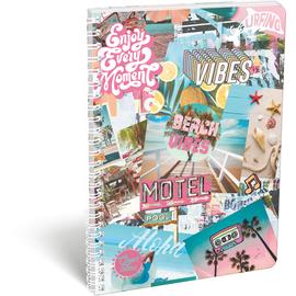 Füzet dupla spirál A/4 kockás FSC Good Vibes Beach
