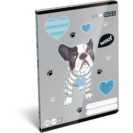 Füzet tűzött A/5 sima 20-32 We Love Dogs Woof FSC