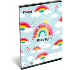 Füzet tűzött A/5 vonalas 21-32 Lollipop Happy Rainbow