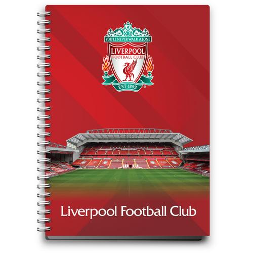 Füzet spirál A4 70 lapos négyzethálós Liverpool Stadion
