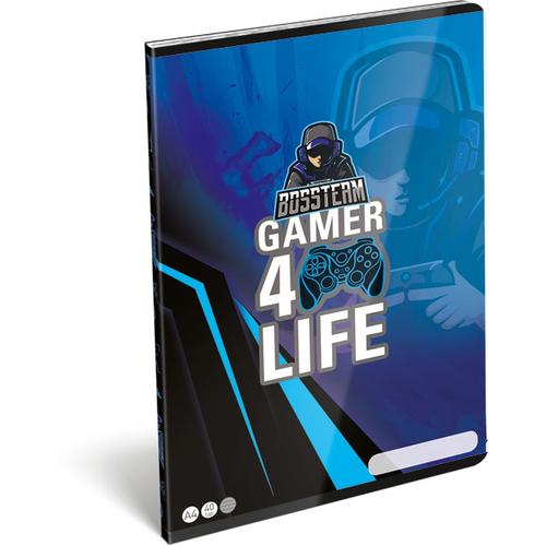 Füzet tűzött A/4 vonalas 81-32 Gamer 4Life