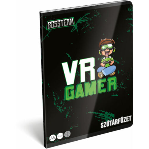 Füzet tűzött A/5 szótár 31-32 FSC BossTeam VR Gamer FSC