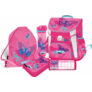 Kép 1/6 - Iskolatáska 5 db-os szett Lollipop Butterfly Pink (iskolatáska, varrott tolltartó, tornazsák, kulacs, hengeres tolltartó)