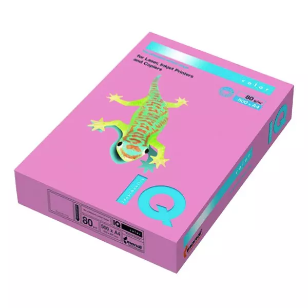Fénymásolópapír színes IQ Color A/4 80 gr pasztell lazac SA24 500 ív/csomag