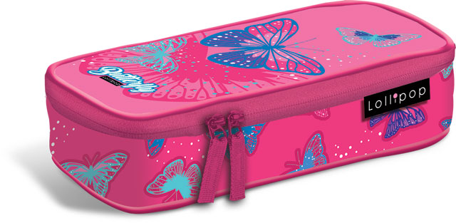 Tolltartó bedobós textil Lollipop Butterfly Pink