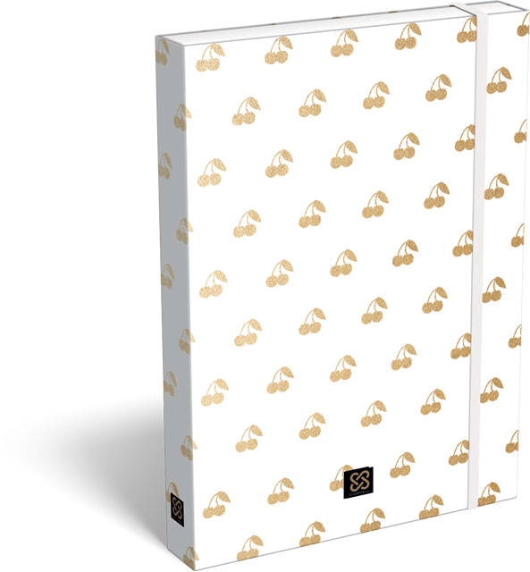 Füzetbox A/4 Cornell Cherry Gold