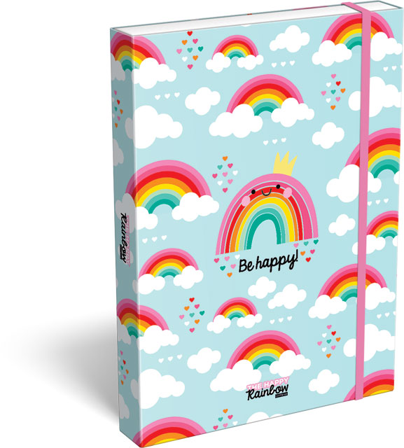 Füzetbox A/4 Lollipop Happy Rainbow
