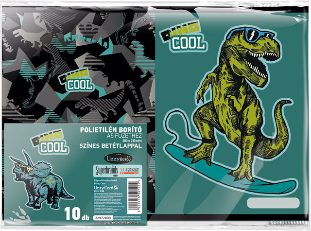 Füzetborító képes A/5 Dino Cool
