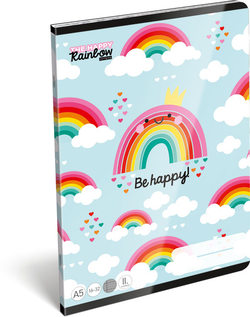Füzet tűzött A/5 2.o. 16-32 Lollipop Happy Rainbow 22965758